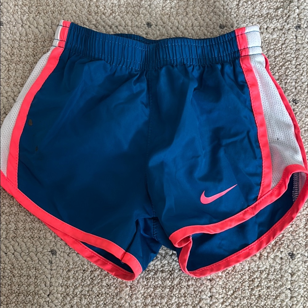 Nike Toddler Blue and Pink Athletic Shorts 2T